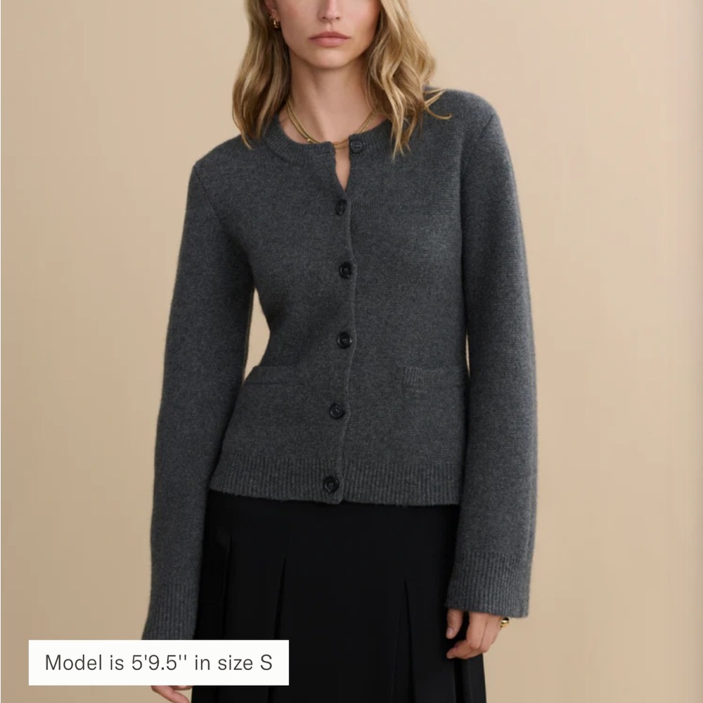 Jenni Kayne Cooper Cardigan in Dark Grey